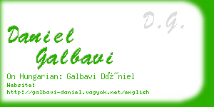 daniel galbavi business card